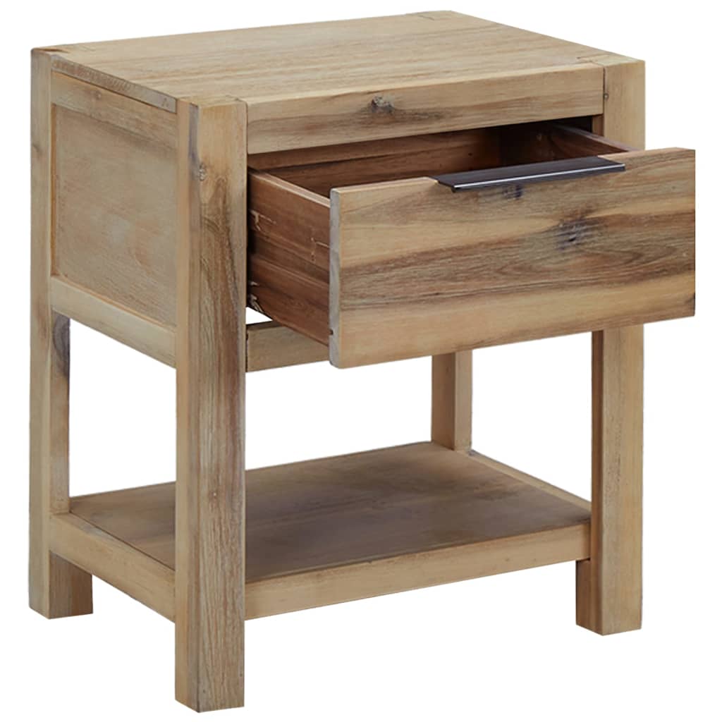 Nattbord med skuff 40x30x48 cm heltre akasie