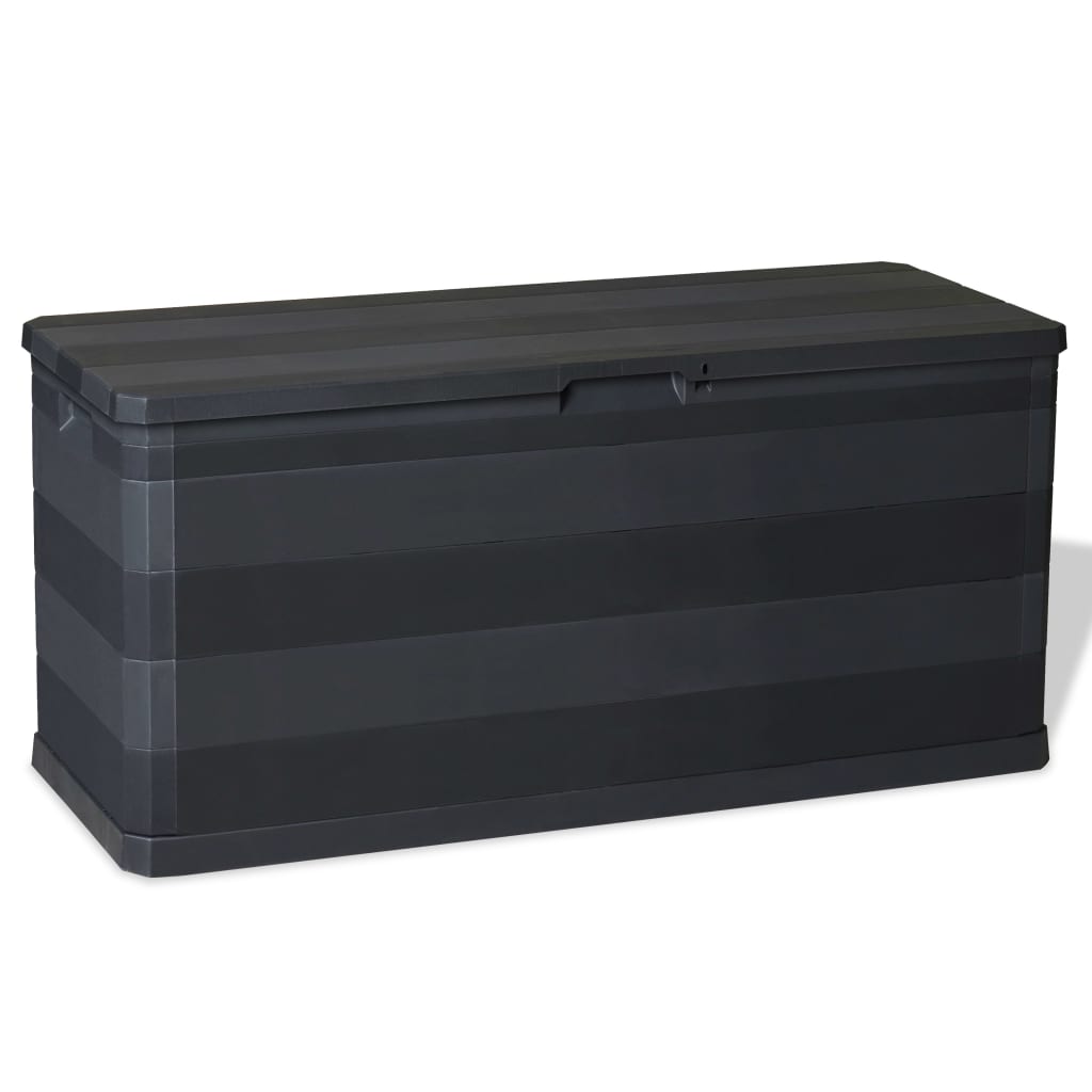 Putekasse 117x45x56 cm svart