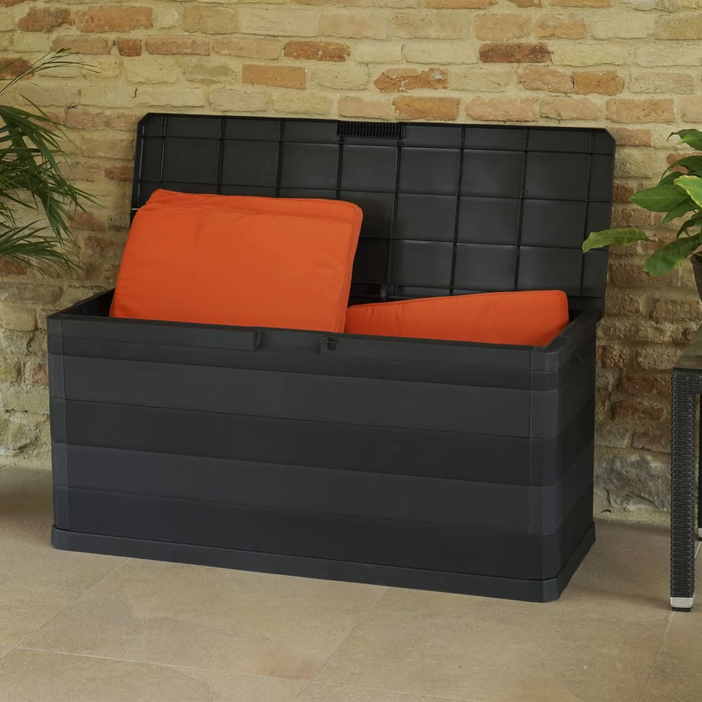Putekasse 117x45x56 cm svart