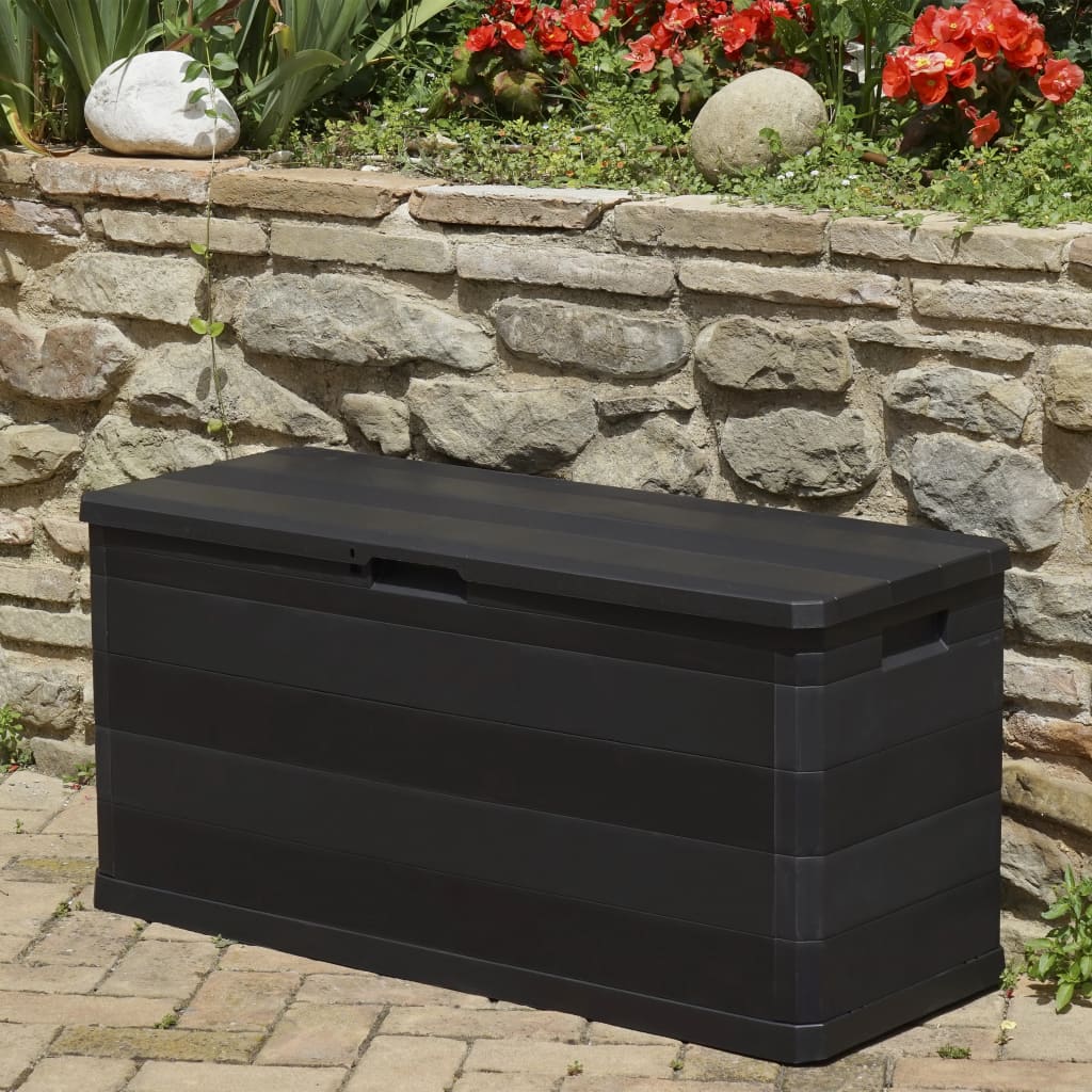 Putekasse 117x45x56 cm svart