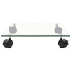 Plantetraller 2 stk herdet glass 35x35 cm kvadratisk