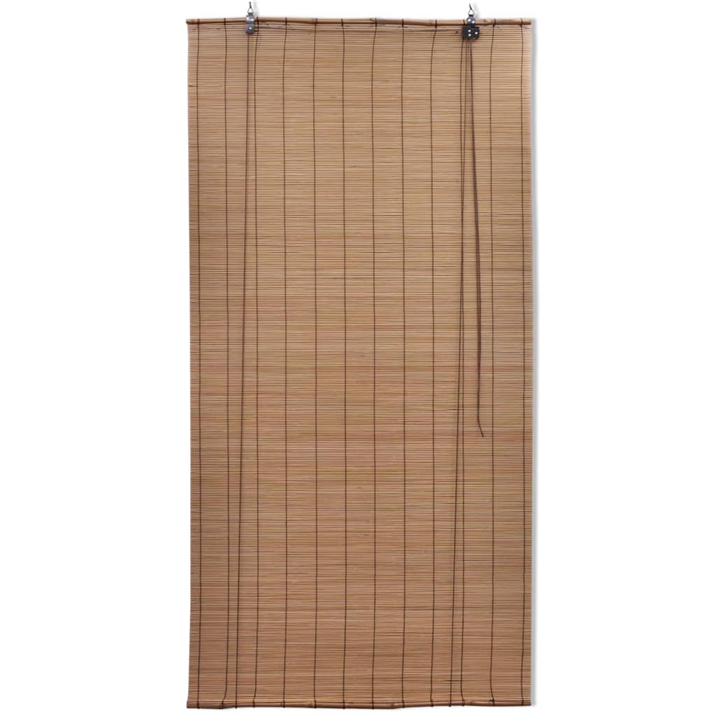 Rullegardin bambus 80x220 cm brun