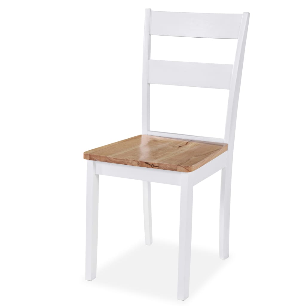 Spisestue 3 deler MDF og gummitre hvit
