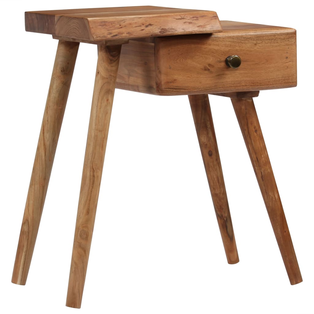 Nattbord heltre akasie 45x32x55 cm