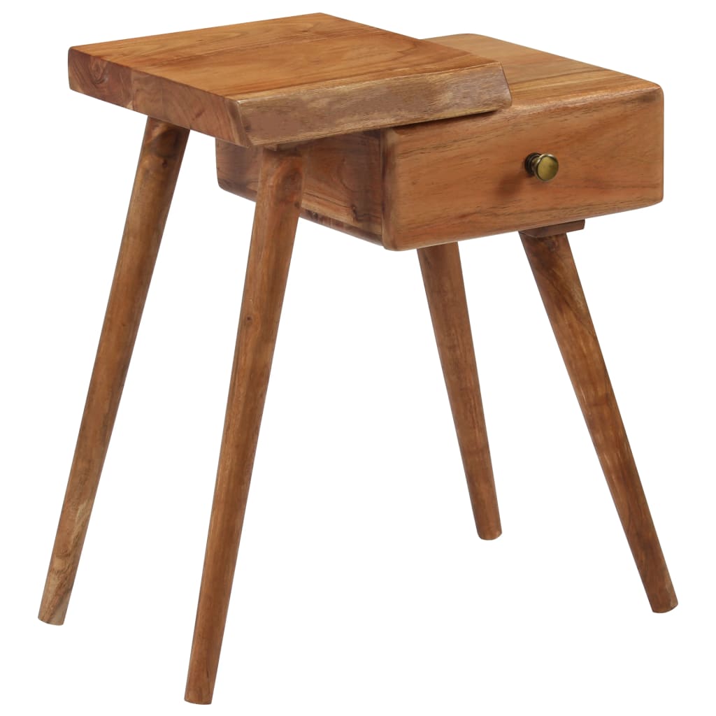 Nattbord heltre akasie 45x32x55 cm