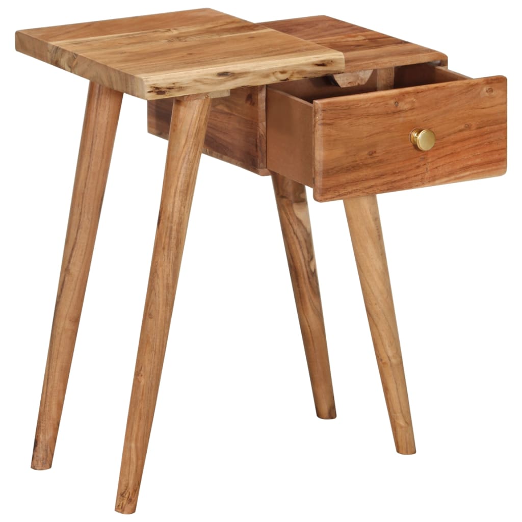 Nattbord heltre akasie 45x32x55 cm