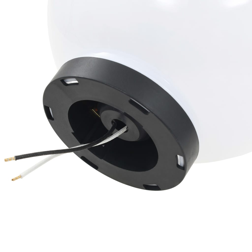 Lampesett LED 2 stk sfærisk 20 cm PMMA vidaXL