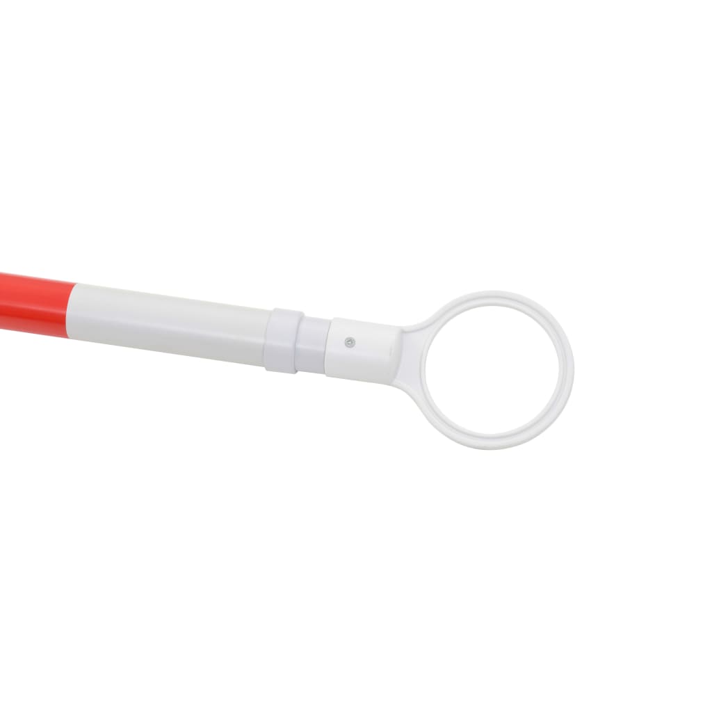 Uttrekkbare trafikkjeglestenger 2 stk plast 116-197 cm