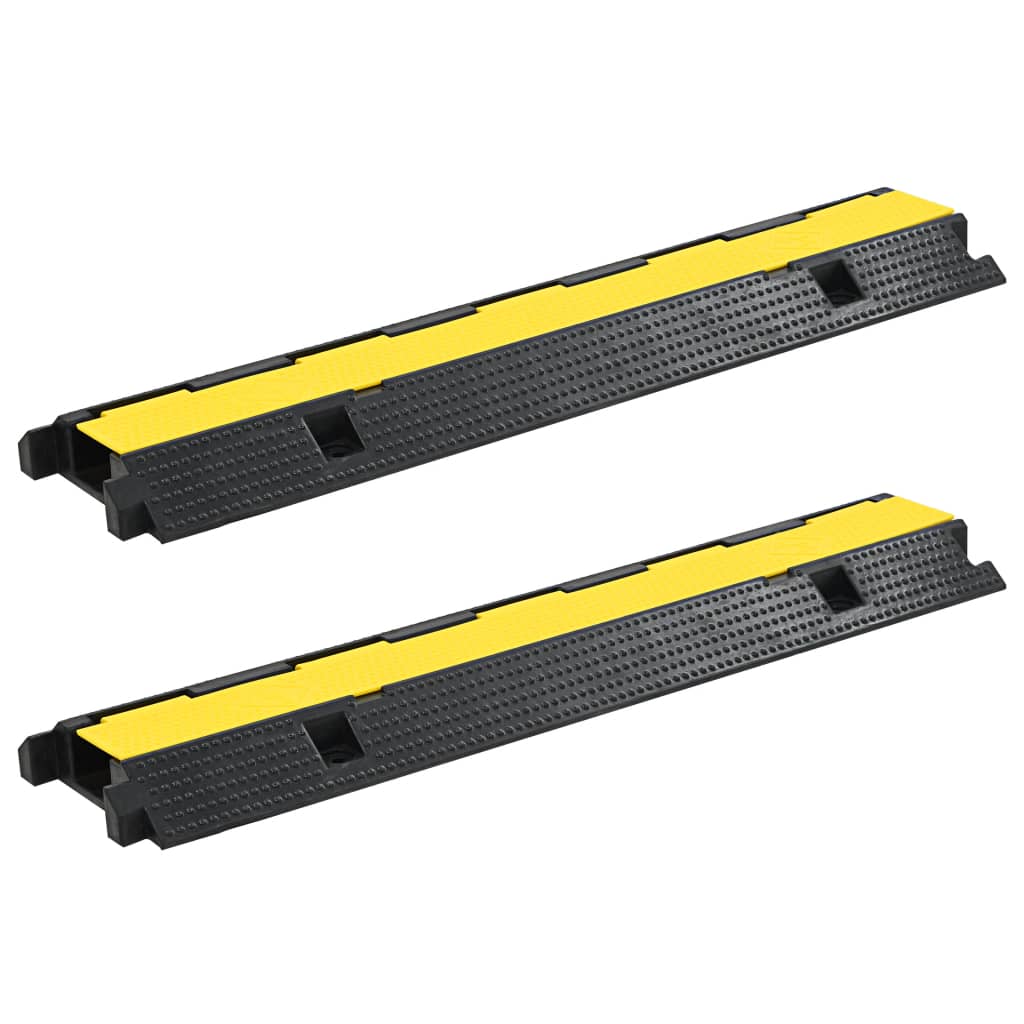 Kabelbeskytter 2 stk 1 kanal gummi 100 cm