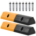 Parkeringsklosser 2 stk gummi 49x15x9 cm