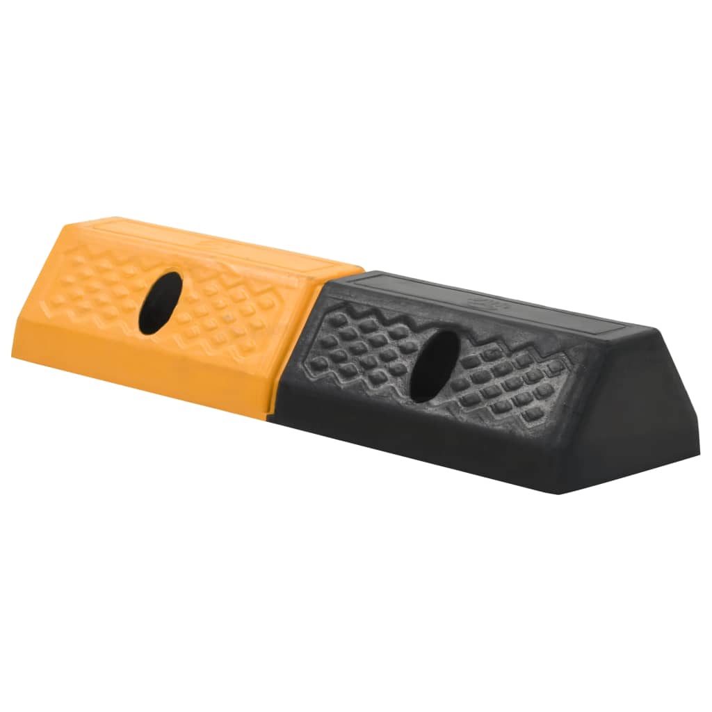 Parkeringsklosser 2 stk gummi 49x15x9 cm