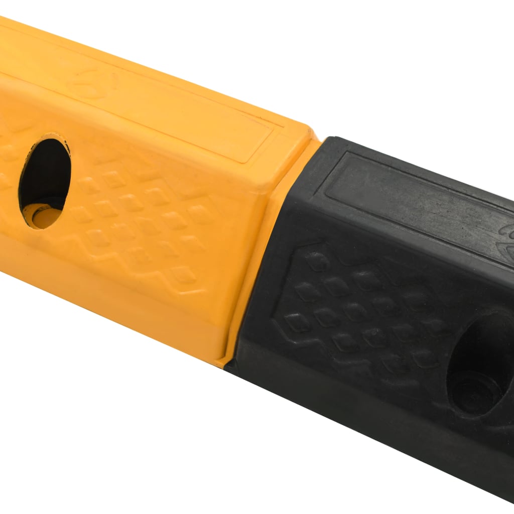 Parkeringsklosser 2 stk gummi 49x15x9 cm