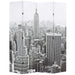 Sammenleggbar romdeler 160x170 cm New York dagtid svart og hvit