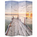 Sammenleggbar romdeler 160x170 cm innsjø vidaXL