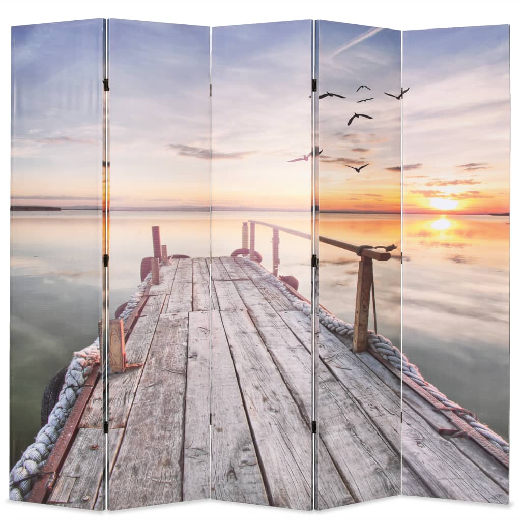 Sammenleggbar romdeler 200x170 cm innsjø