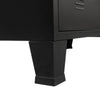 Kommode metall industriell stil 78x40x93 cm svart