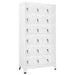 Garderobeskap med 18 rom metall 90x40x180 cm