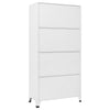 Garderobeskap med 18 rom metall 90x40x180 cm
