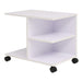 Rullende hylle 50x35x42 cm hvit vidaXL