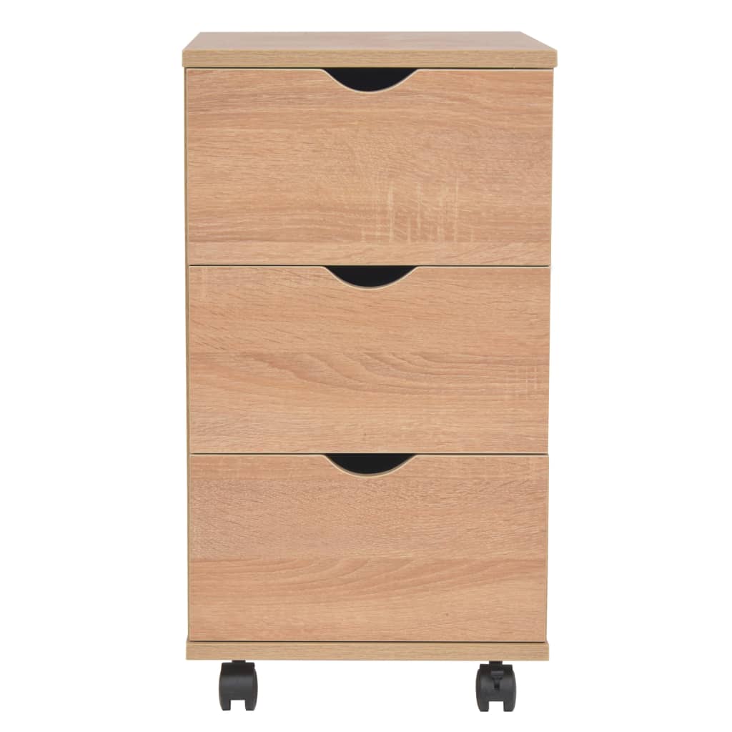 Kommode 33x45x60 cm eik vidaXL