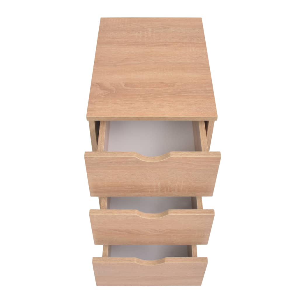 Kommode 33x45x60 cm eik vidaXL