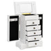 Smykkeskrin med speil MDF 25x13,5x34 cm