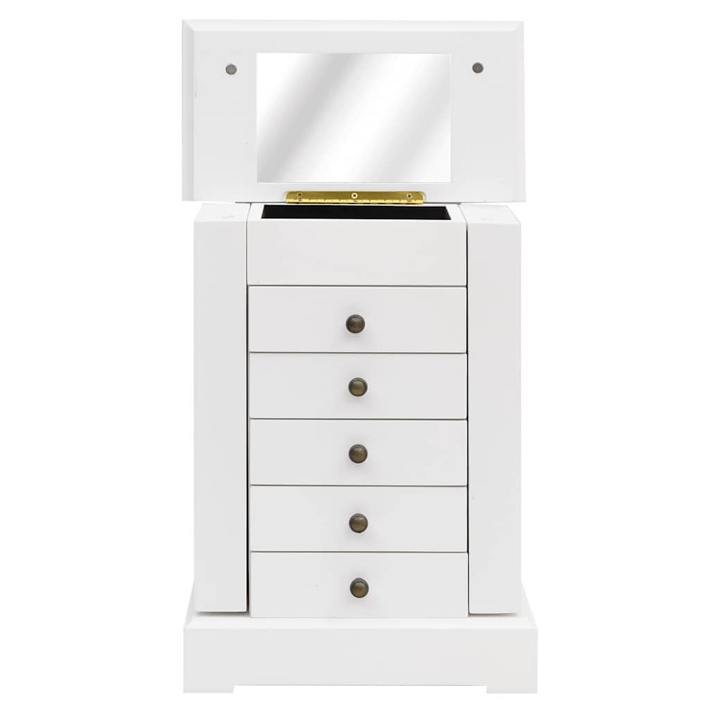 Smykkeskrin med speil MDF 25x13,5x34 cm