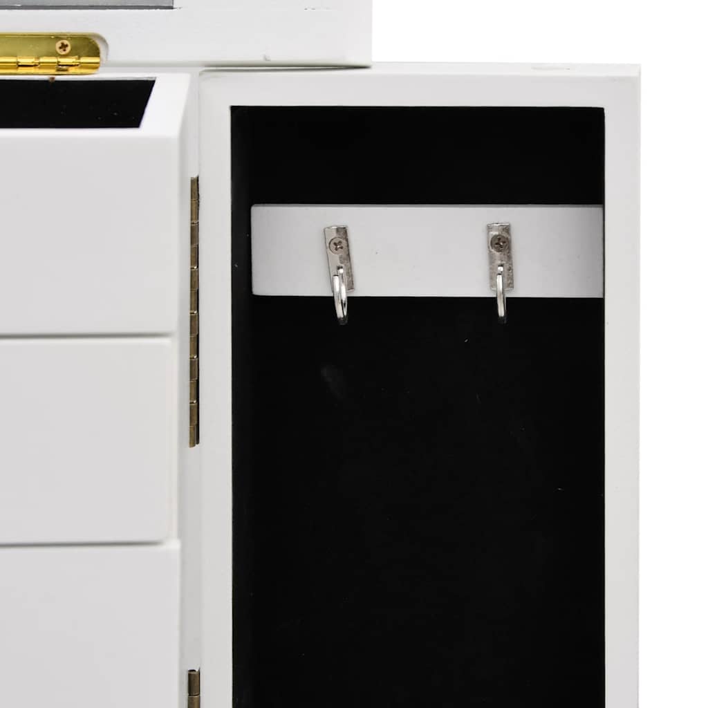 Smykkeskrin med speil MDF 25x13,5x34 cm