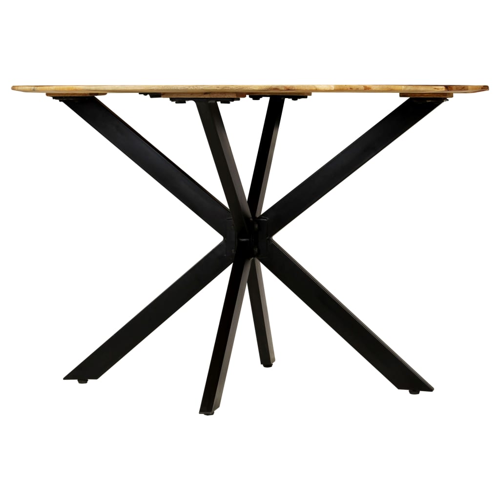 Spisebord heltre mango og stål 120x77 cm