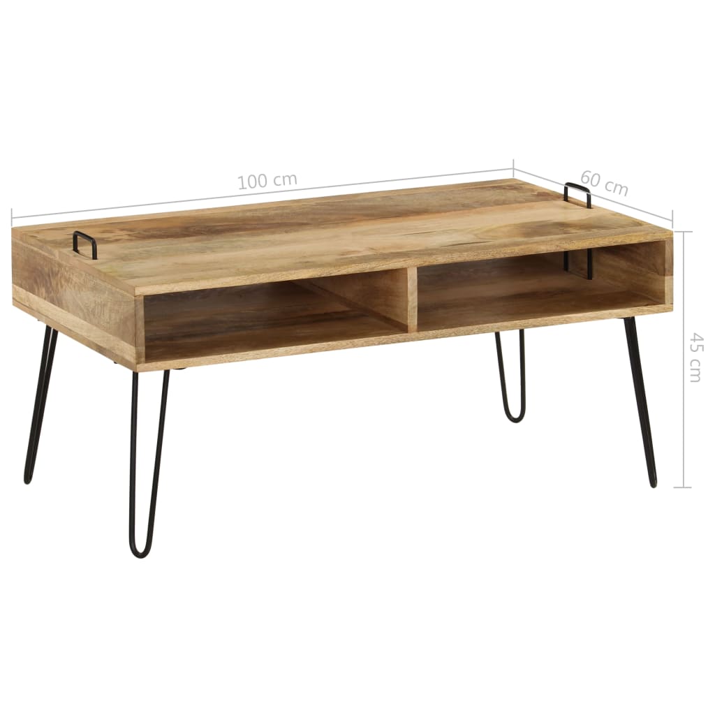 Salongbord heltre mango 100x60x45 cm