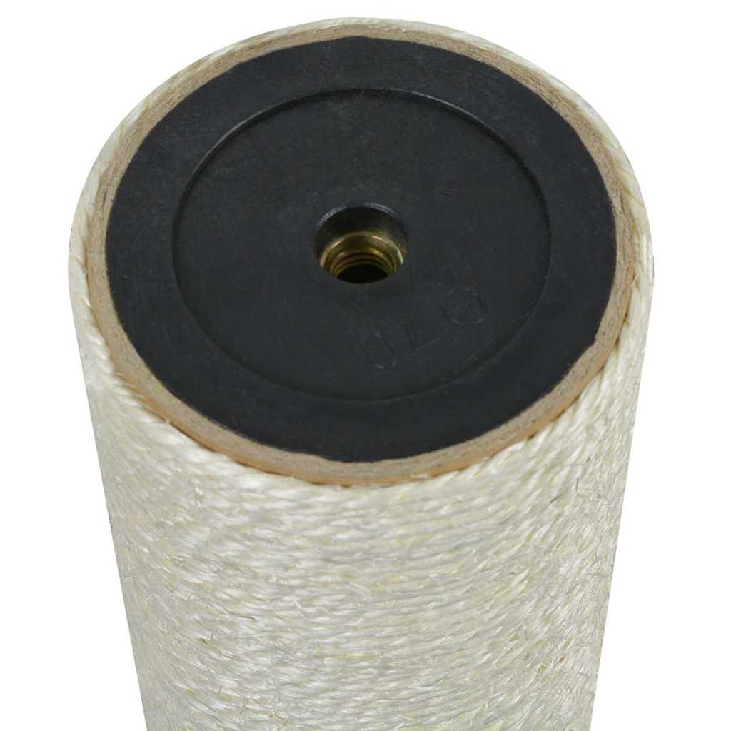 Klorestativ til katt 8x60 cm 10 mm beige vidaXL
