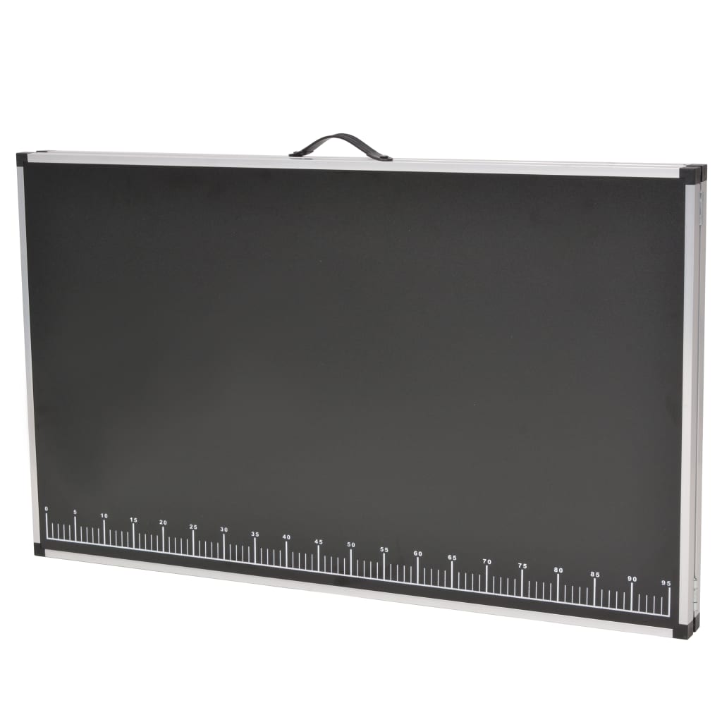 Foldbart tapetbord MDF og aluminium 200x60x78 cm
