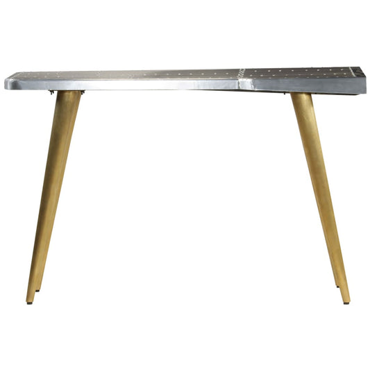 Aviator skrivebord i gammeldags luftfartsstil 120x60x76 cm