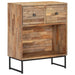 Skjenk gjenvunnet heltre teak 60x30x75 cm