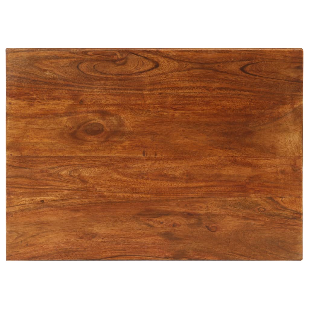 Stablebordsett 3 deler heltre akasie 50x35x50 cm brun