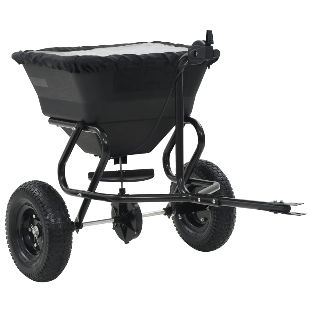 Bakre saltspreder PVC og stål 125x74x79 cm 45 L
