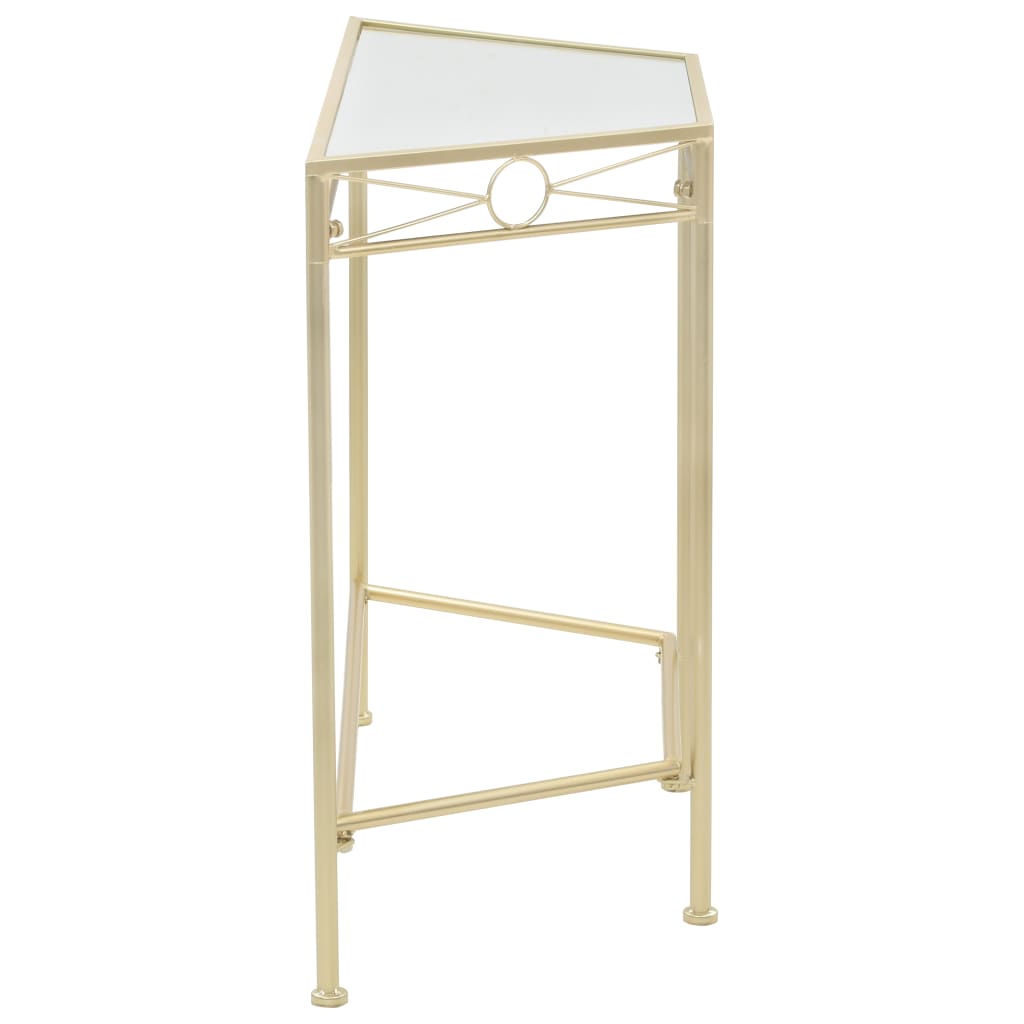 Sidebord vintagestil metall 87x34x73 cm gull