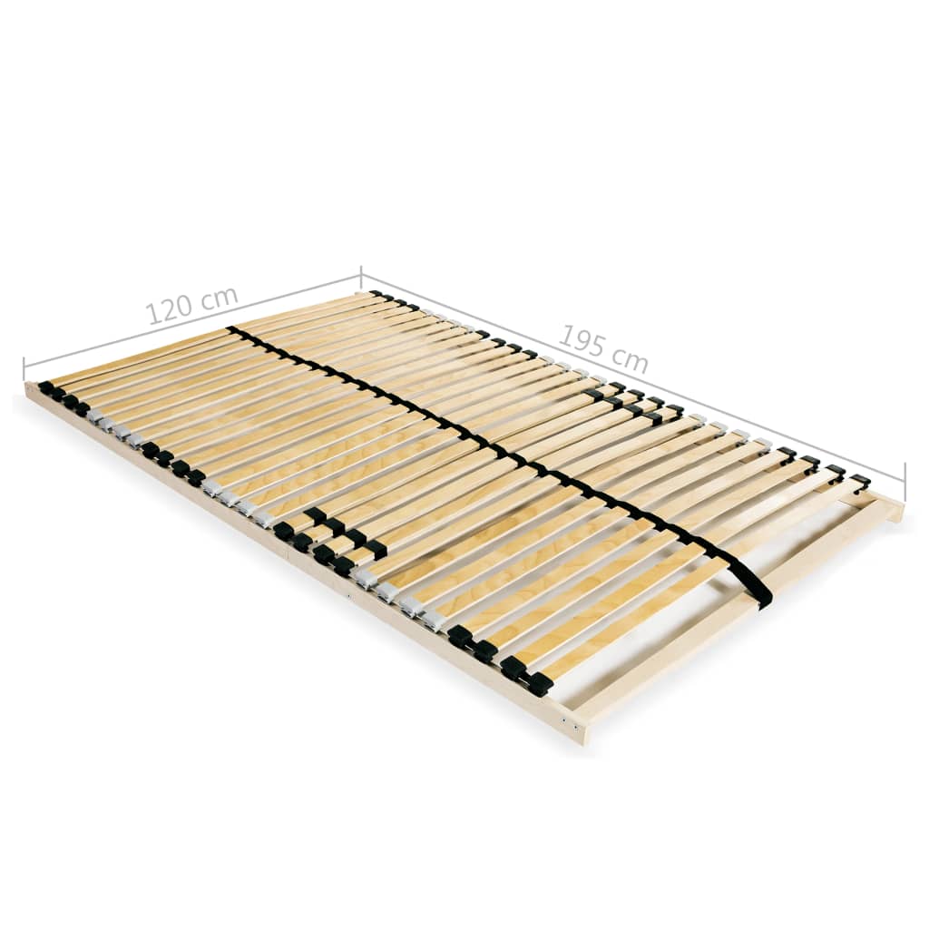 Spilebase med 28 lameller 7 soner 120x200 cm