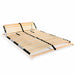 Spilebase med 28 lameller 7 soner 140x200 cm