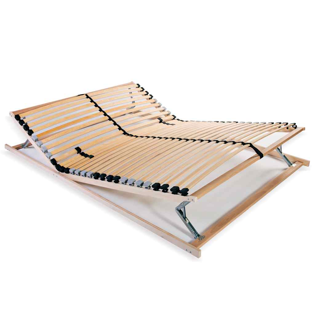 Spilebase med 28 lameller 7 soner 140x200 cm