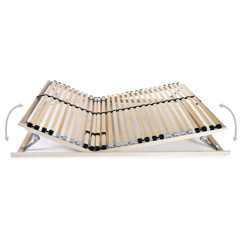 Spilebase med 28 lameller 7 soner 140x200 cm