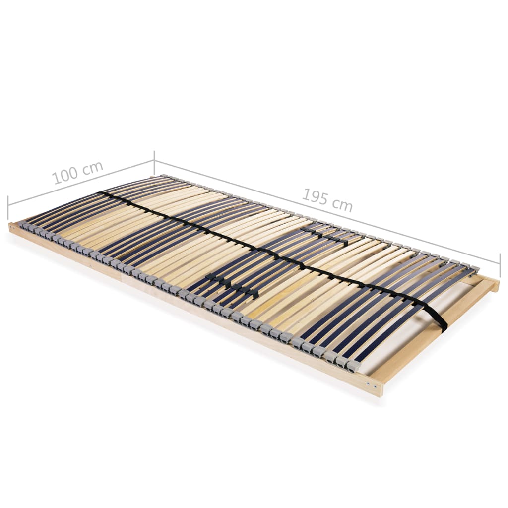 Spilebase med 42 lameller 7 soner 100x200 cm