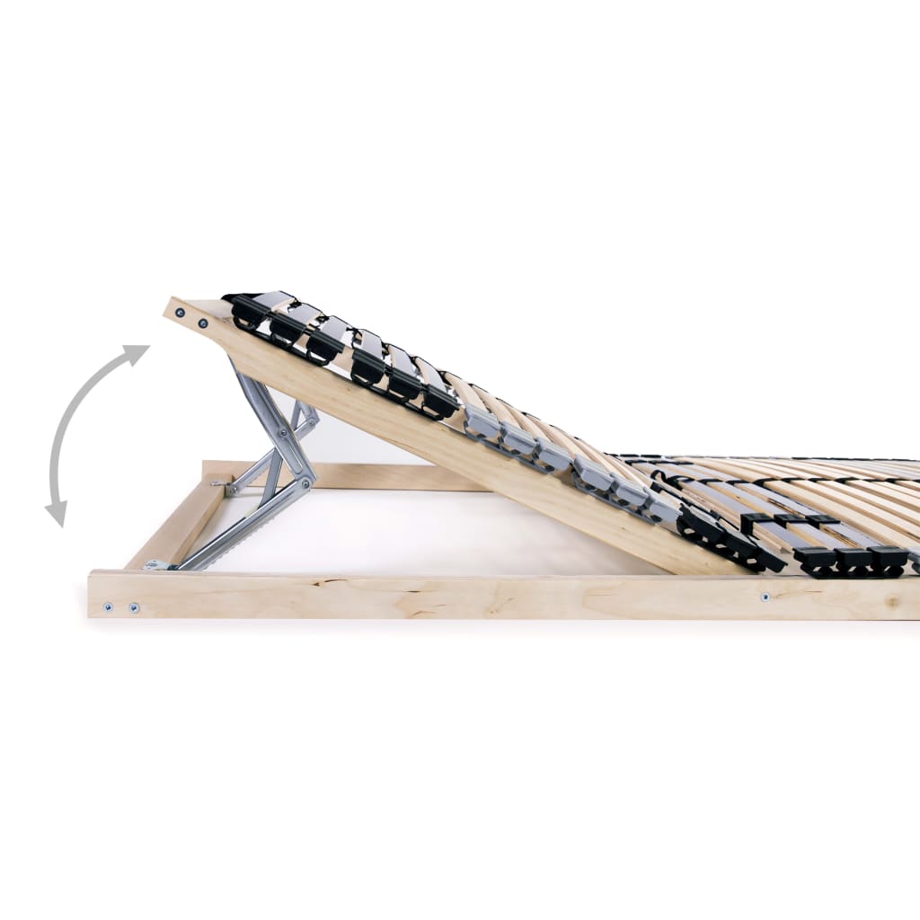 Spilebase med 42 lameller 7 soner 90x200 cm vidaXL