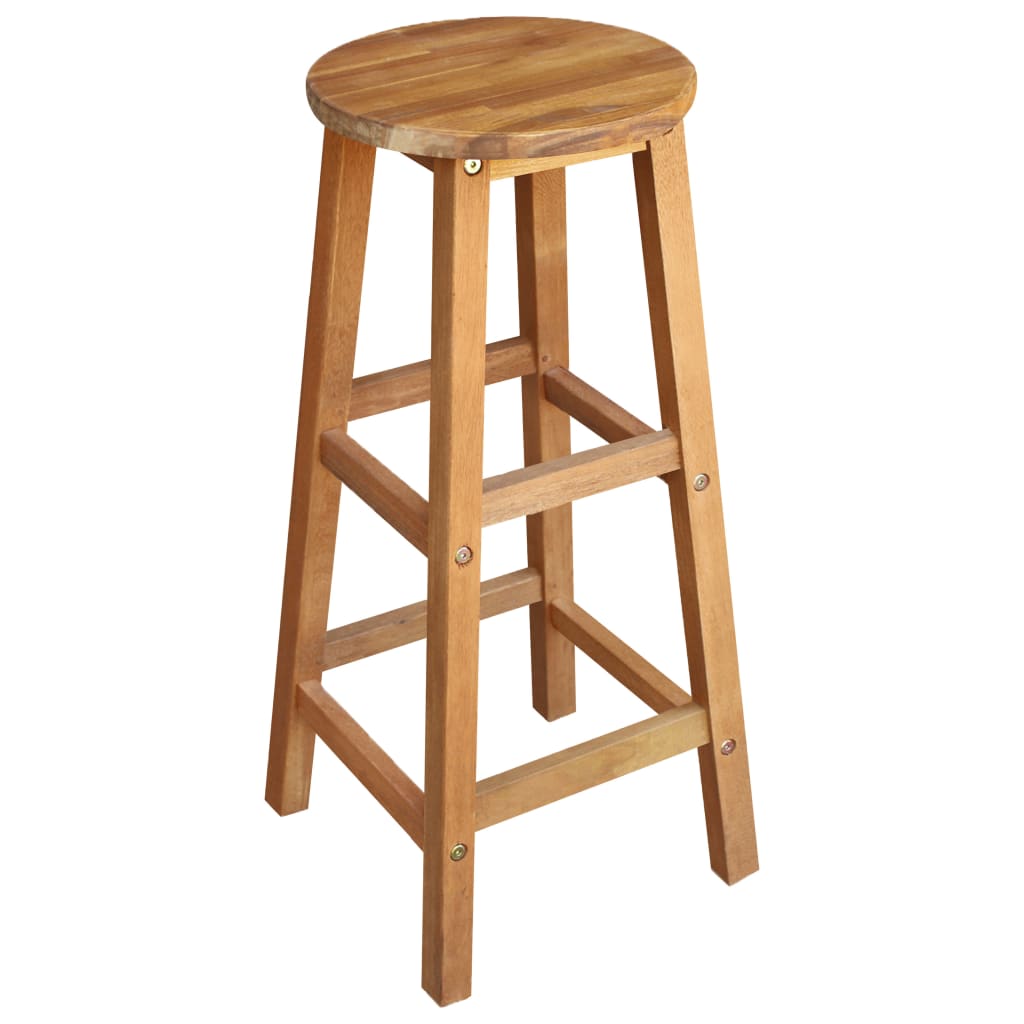 Barstoler 2 stk heltre akasie