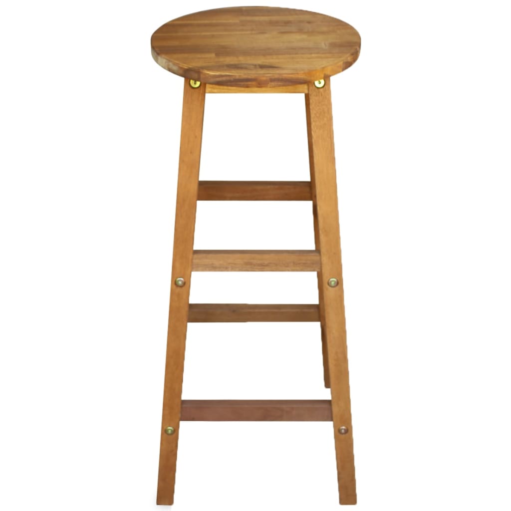 Barstoler 2 stk heltre akasie
