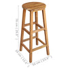 Barstoler 2 stk heltre akasie