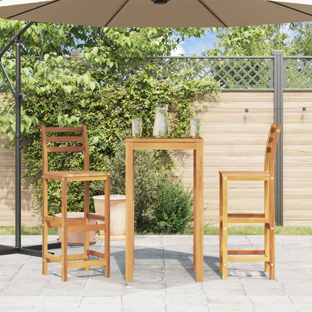 Barstoler 2 stk heltre akasie