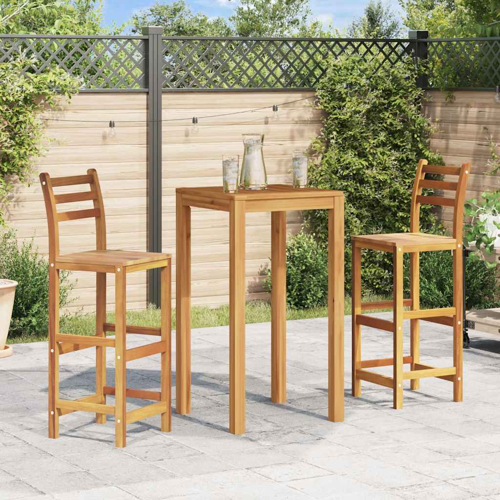 Barstoler 2 stk heltre akasie