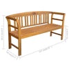 Hagebenk 157 cm heltre akasie