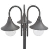 Hagelyktestolpe E27 220 cm aluminium 3 lamper bronse